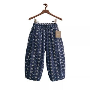 Zara Timeless Embroidered Floral Baggy Pants NWT 5 years